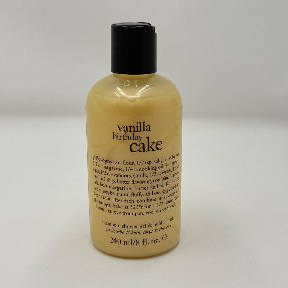 Philosophy Vanilla Birthday Cake Shower Gel 8 oz New